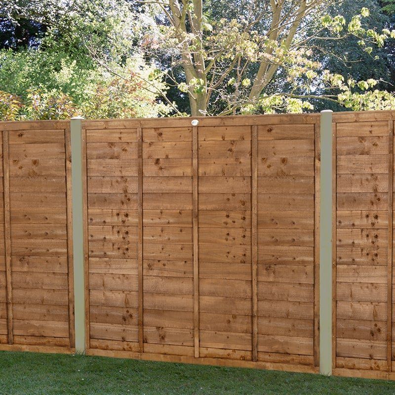 Forest 6' x 5' Brown Pressure Treated Super Lap Fence Panel (1.83m x 1.52m) - Image 1