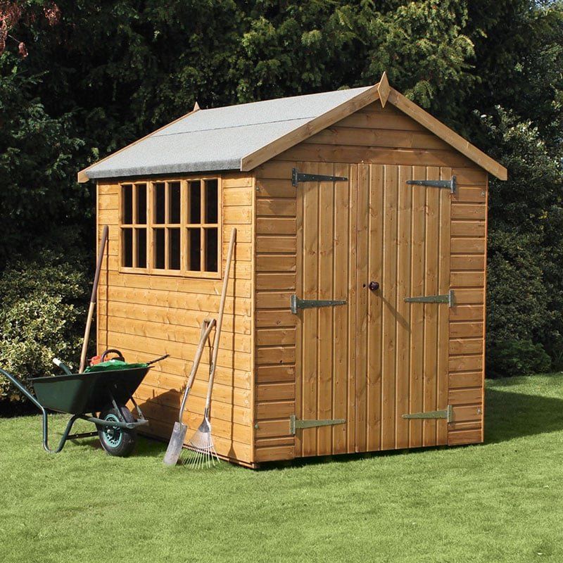 18' x 12' Traditional Heavy Duty Shiplap Apex Wooden Garden Shed (5.5m x 3.66m) - Image 1