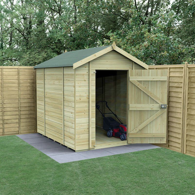 8' x 6' Forest Timberdale 25yr Guarantee Tongue & Groove Pressure Treated Windowless Apex Shed (2.5m x 1.98m) - Image 1