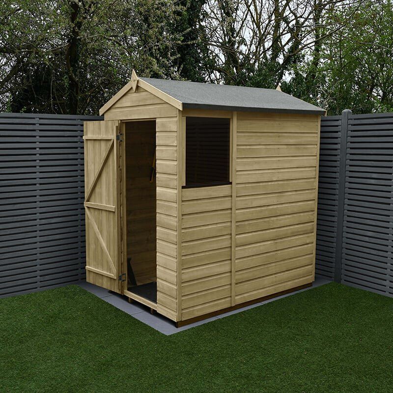 Beckwood 4x6 Apex Shed - Without Base / No Installation / 1 - Image 1