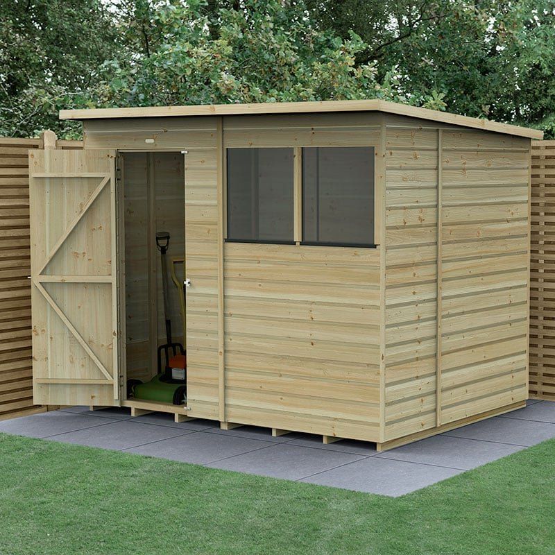 Beckwood 8x6 Pent Shed - Without Base / No Installation - Image 1