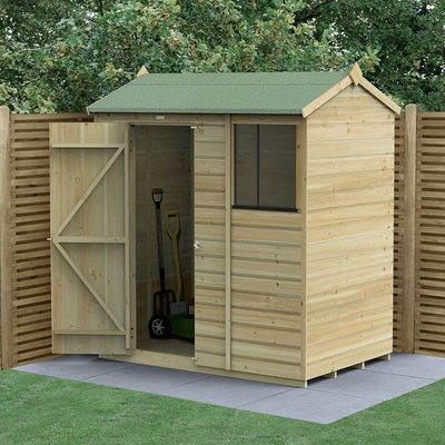 Beckwood 6x4 Reverse Apex Shed - Without Base / No Installation / 1