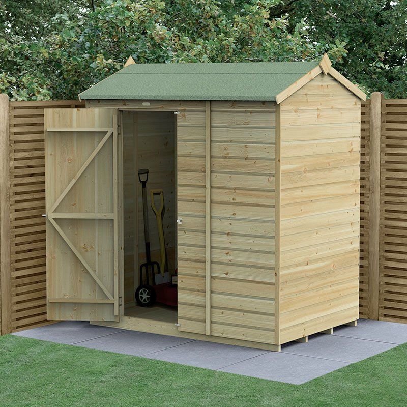Beckwood 6x4 Reverse Apex Shed - Without Base / No Installation / 0 - Image 1