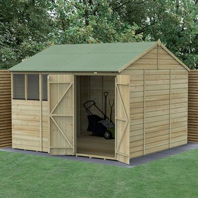 Beckwood 10x10 Reverse Apex Shed - Without Base / No Installation / 4