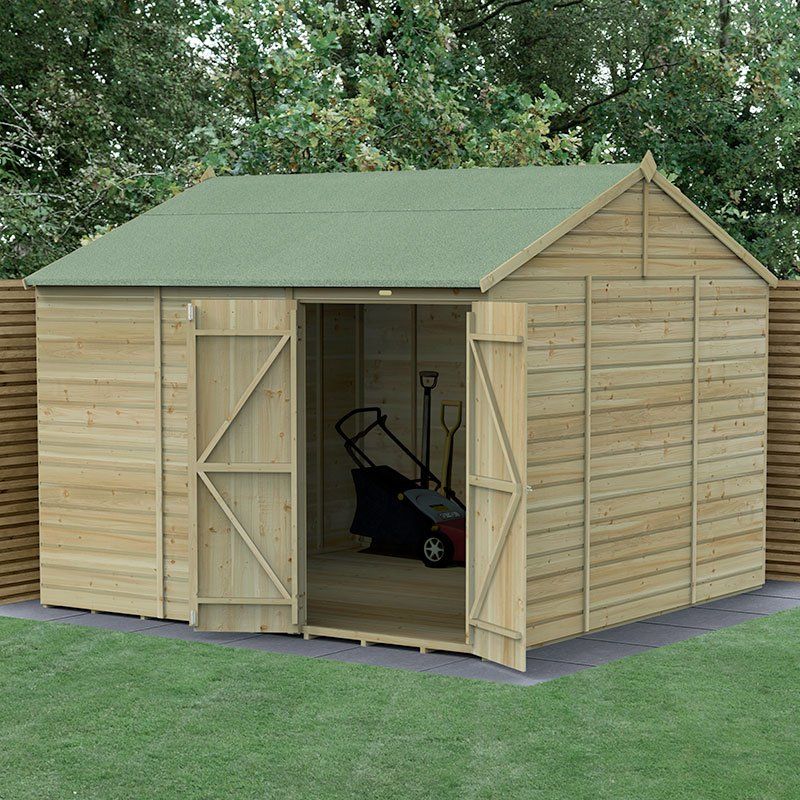 Beckwood 10x10 Reverse Apex Shed - 0 / Without Base / No Installation - Image 1