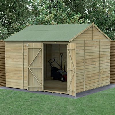 Beckwood 10x10 Reverse Apex Shed - 0 / Without Base / No Installation