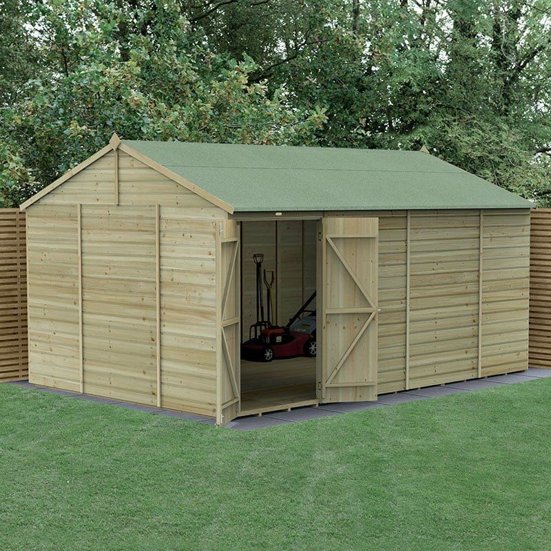 Beckwood 15x10 Reverse Apex Shed - Without Base / No Installation / 0 - Image 1