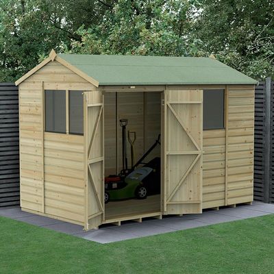 Beckwood 10x6 Reverse Apex Shed - Without Base / No Installation / 4