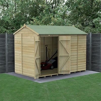 Beckwood 10x6 Reverse Apex Shed - Without Base / No Installation / 0
