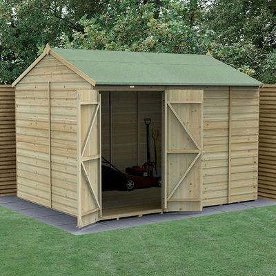Beckwood 10x8 Reverse Apex Shed - Without Base / No Installation / 0