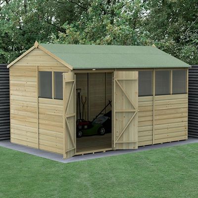 Beckwood 12x8 Reverse Apex Shed - Without Base / No Installation / 6