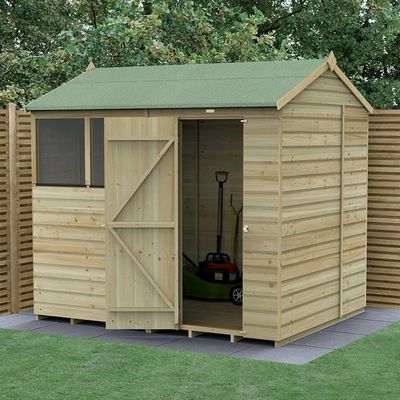 Beckwood 8x6 Reverse Apex Shed - 2 / 1 / Without Base / No Installation