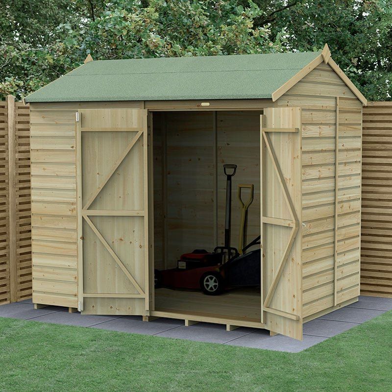 Beckwood 8x6 Reverse Apex Shed - Without Base / No Installation / 0 / 2 - Image 1