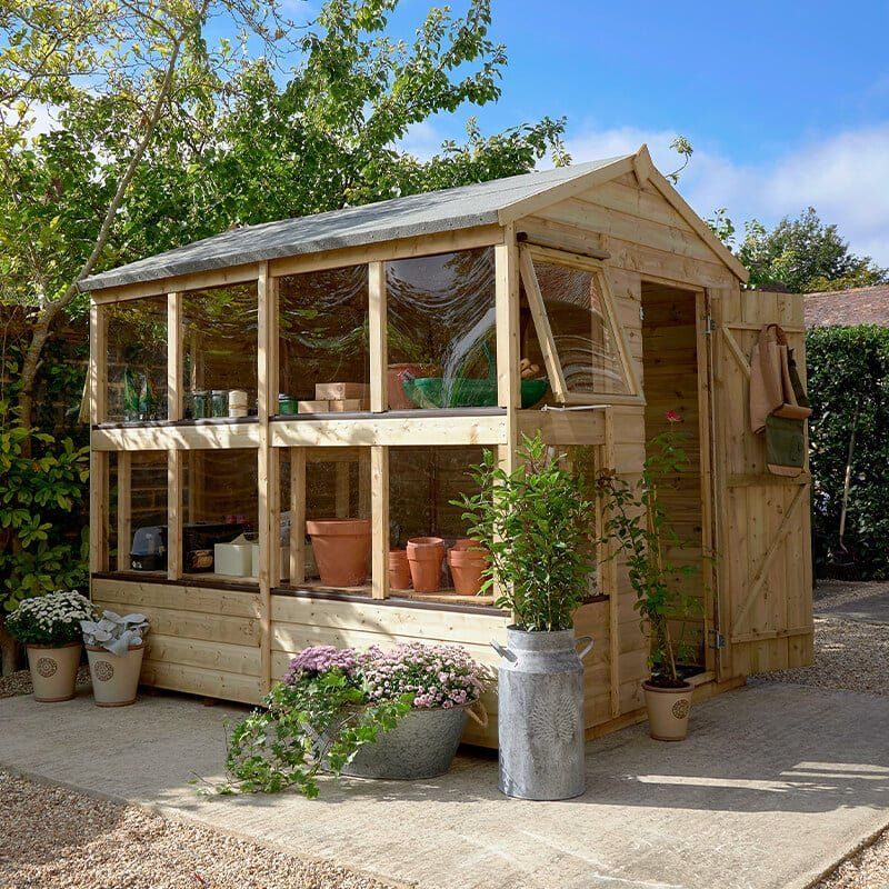Shiplap 8x6 Apex Potting Shed - No Installation - Image 1