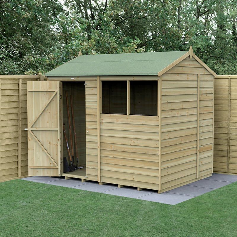 4LIFE Reverse Apex Shed 8x6 - Without Base / No Installation / 2 / 1 - Image 1
