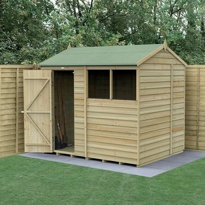 4LIFE Reverse Apex Shed 8x6 - Without Base / No Installation / 2 / 1