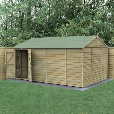 4LIFE Reverse Apex Shed 15x10 - Without Base / No Installation / 0