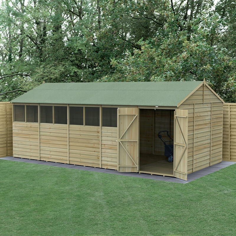 4LIFE Reverse Apex Shed 20x10 - Without Base / No Installation / 8 - Image 1