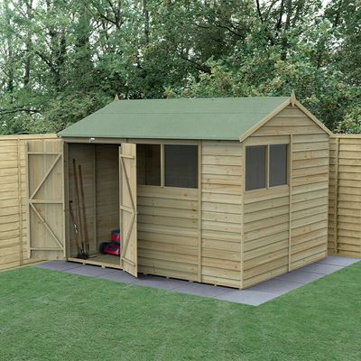 4LIFE Reverse Apex Shed Shed 10x8 - Without Base / No Installation / 4