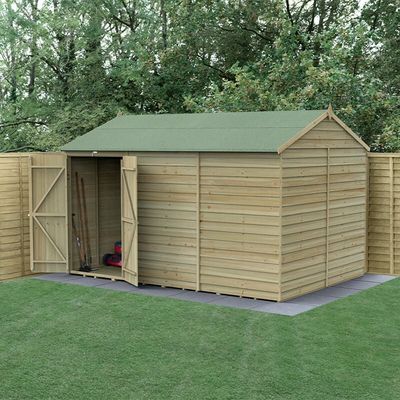 4LIFE Reverse Apex Shed 12x8 - 0 / Without Base / No Installation