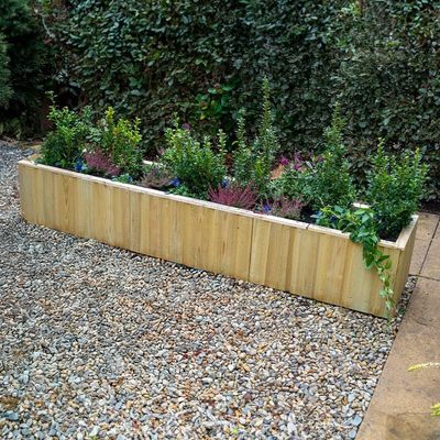 5'11 x 1'3 Forest Lapline Shiplap Wooden Planter (1.79m x 0.38m)