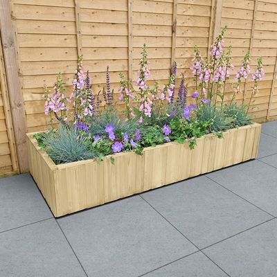 5'11 x 2'2 Forest Lapline Shiplap Wooden Planter (1.79m x 0.67m)