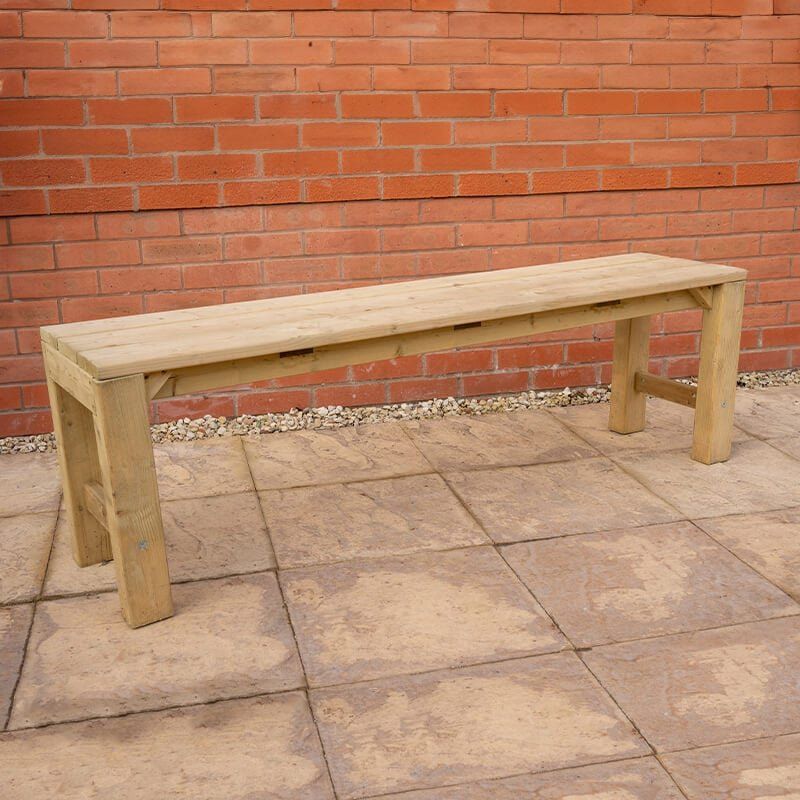 Forest Wooden Garden Dining Bench 5'2 x 1'2 (1.59m x 0.36m) - Image 1
