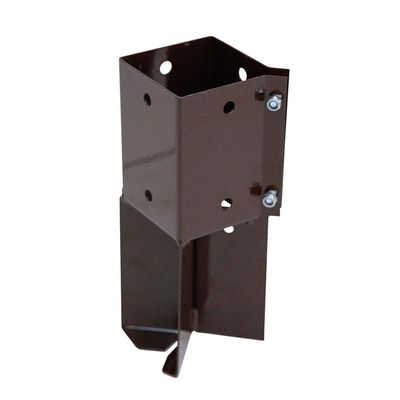 Forest Easy-Fit Fencefast Brown Concrete-In Post Holder for 100mm Posts