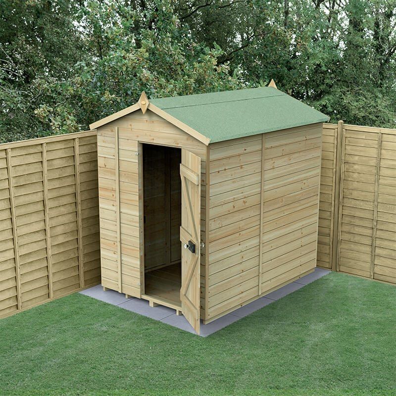 7' x 5' Forest Timberdale 25yr Guarantee Tongue & Groove Pressure Treated Windowless Apex Shed (2.23m x 1.67m) - Image 1