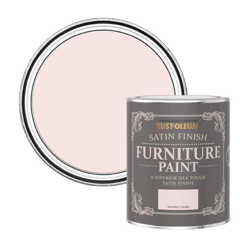Rust-Oleum Satin Furniture Paint Strawberry Vanilla - Pink - Image 1