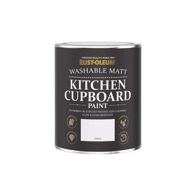 Chalky Kitchen Cupboard Paint - Cotton - Cotton - Image 1