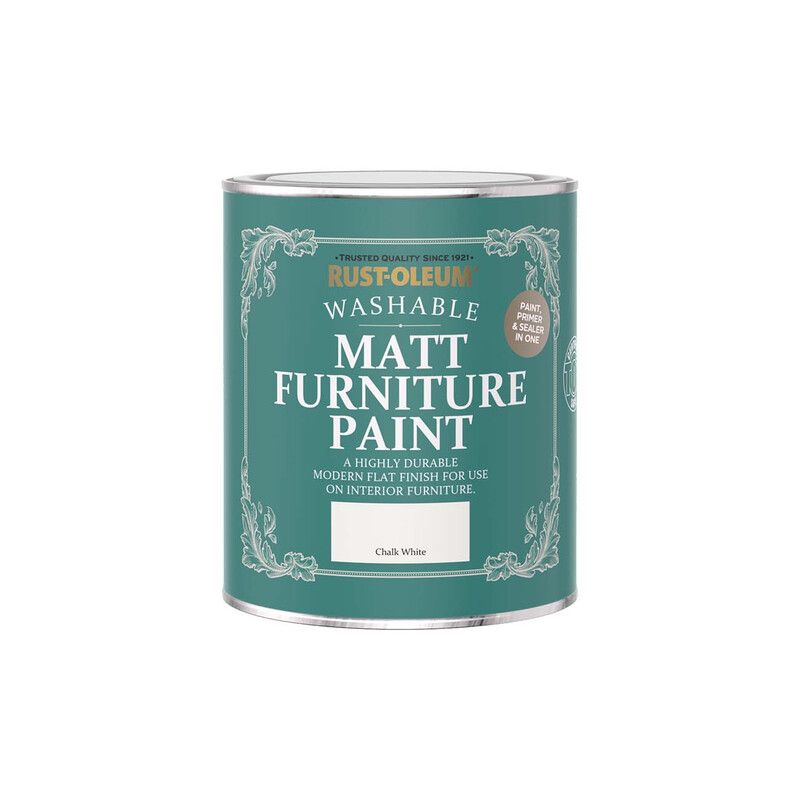 Rust-Oleum Matt Furniture Paint - Chalk White - Image 1