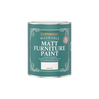 Rust-Oleum Matt Furniture Paint - Chalk White