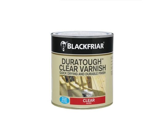 Blackfriar, Duratough, Quick Dry Varnish, Satin, 1L, Water Based - White