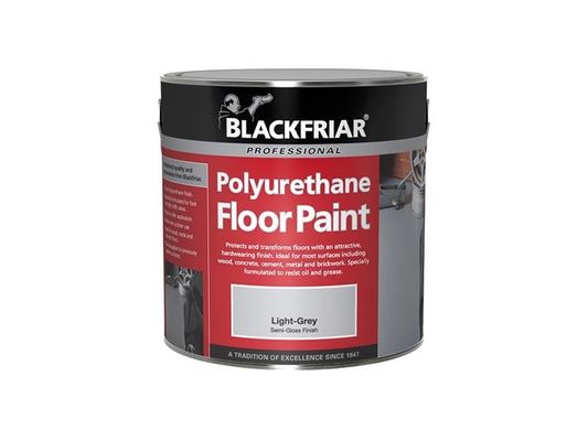Blackfriar, Polyurethane Floor Paint, Light Grey, 500ml, Durable - Grey