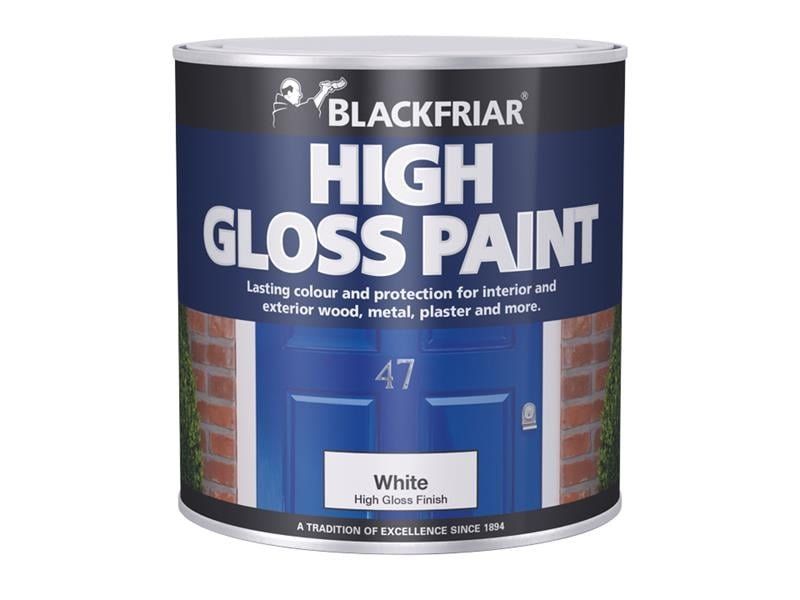 Blackfriar, Gloss Paint, Brilliant White, 500ml, Gloss - White - Image 1