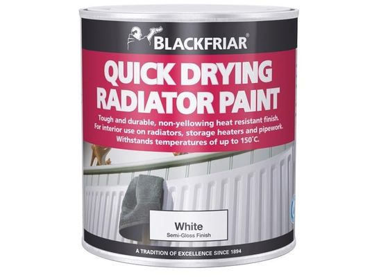 Blackfriar BF0620001E1 Quick Dry Radiator Paint White 500Ml