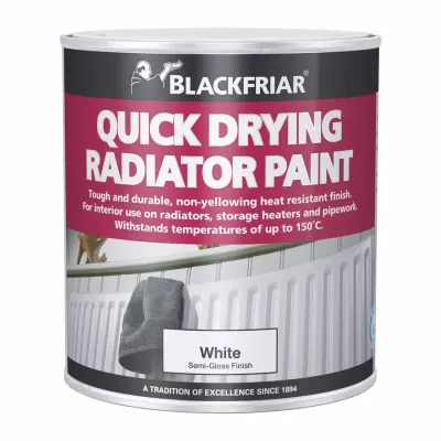 Blackfriar BF0620001E1 Quick Dry Radiator Paint White 500Ml - Thumbnail 2