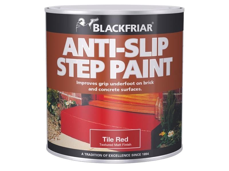 Blackfriar, Slip Resist Step Paint, 500ml, Red - Red - Image 1
