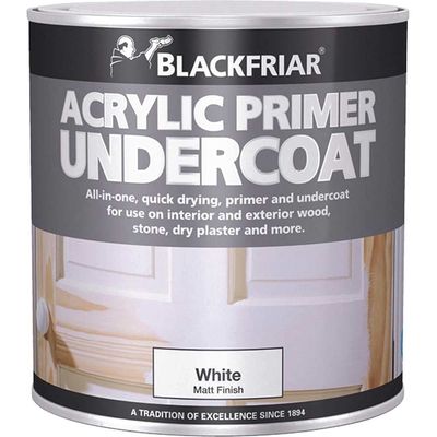 Blackfriar BF0380002E1 Quick Drying Acrylic Primer Undercoat Grey 500Ml