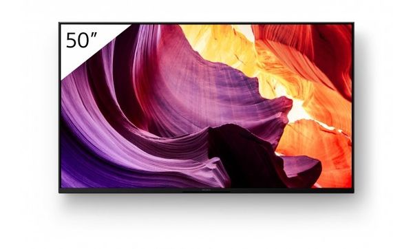 Sony FWD-50X80K Signage Display Digital signage flat panel 127 cm (50") LCD Wi-Fi 450 cd/m 4K Ultra HD Black Built-in processor Android 10