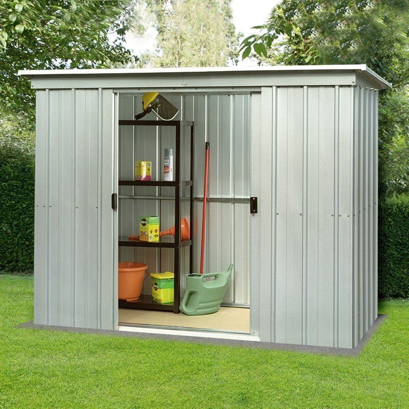 6' x 4' Yardmaster Pent Metal Shed (1.98m x 1.19m) - Image 1