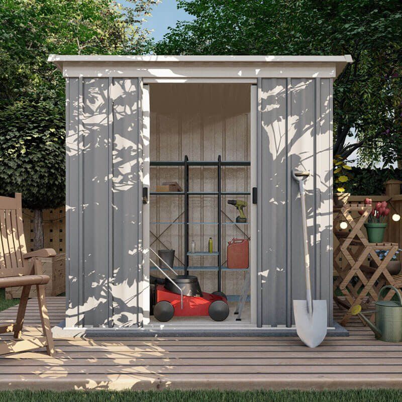 6' x 4' Yardmaster Platinum Tall Pent Metal Shed (1.9m x 1.19m) - Image 1