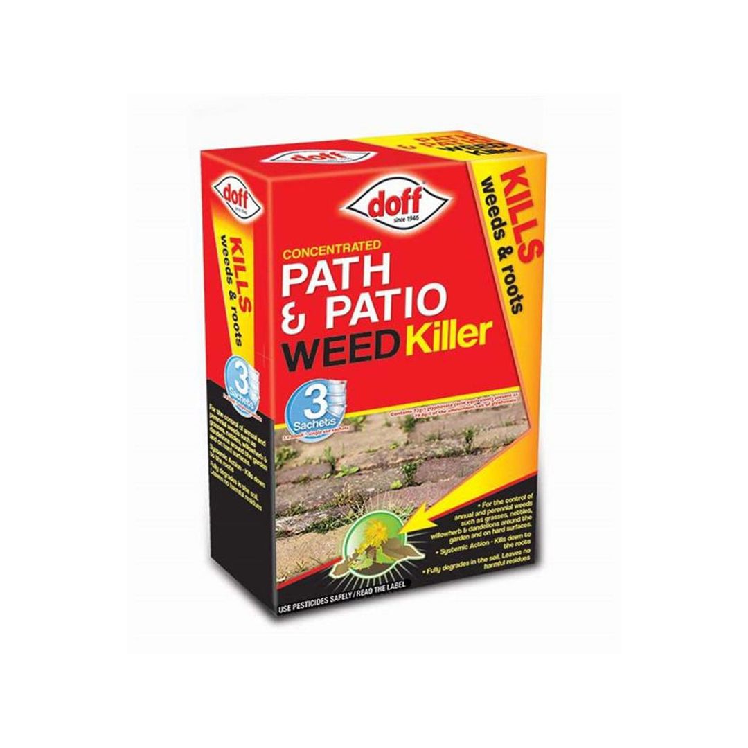 Doff F-FT-003-DOF Path & Patio Weedkiller Concentrated Sachet X 3 - Image 1