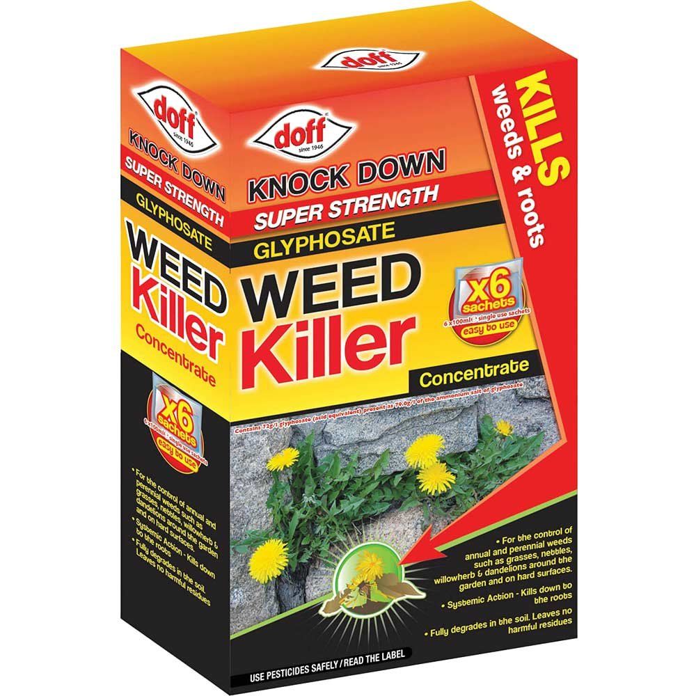 Doff F-FW-006-DOF Advanced Concentrated Weedkiller 6 Sachet - Image 1