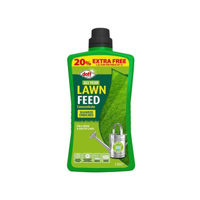 Doff F-GC-A20-DEX All Year Lawn Feed Concentrated 1L +20% Free F-Gc-A20-Dex
