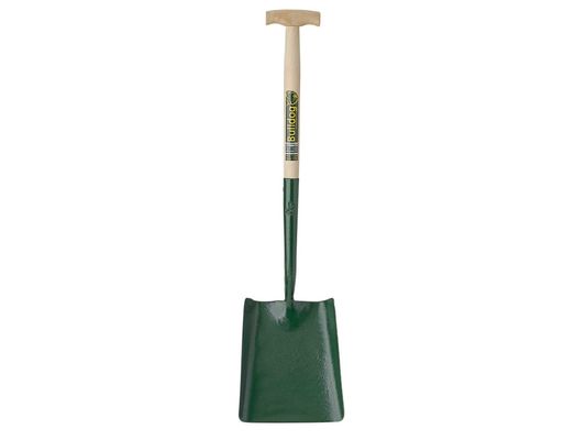 Bulldog Solid Socket Square Shovel T-Handle - Grey