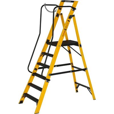 Werner 6 Tread Megastep Large Platform GRP Steps