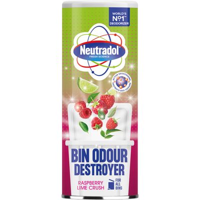 Neutradol Odour Destroyer Dustbin Powder Raspberry Lime Crush 350g Assorted Packs - Thumbnail 2