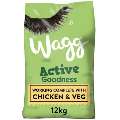 Wagg Active Goodness Dry Dog Food 12KG - Chicken and Veg - Thumbnail 2